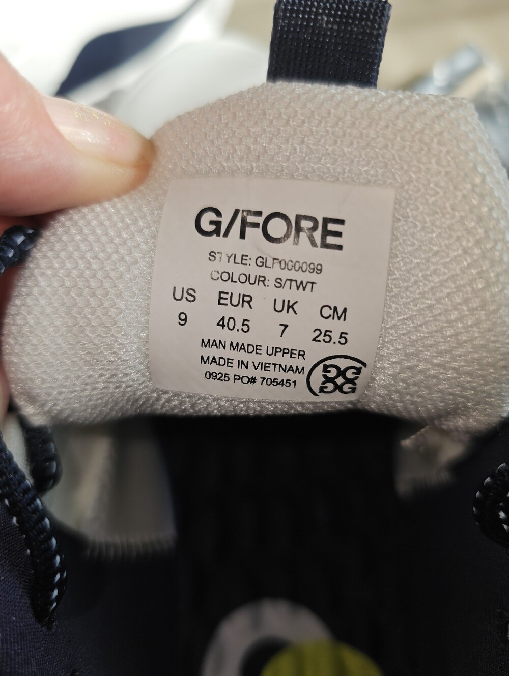 G/FORE MG4+ O2 G/LOCK Ladies Golf Shoes in Snow/Twilight Sz 9 - Picture 4 of 14